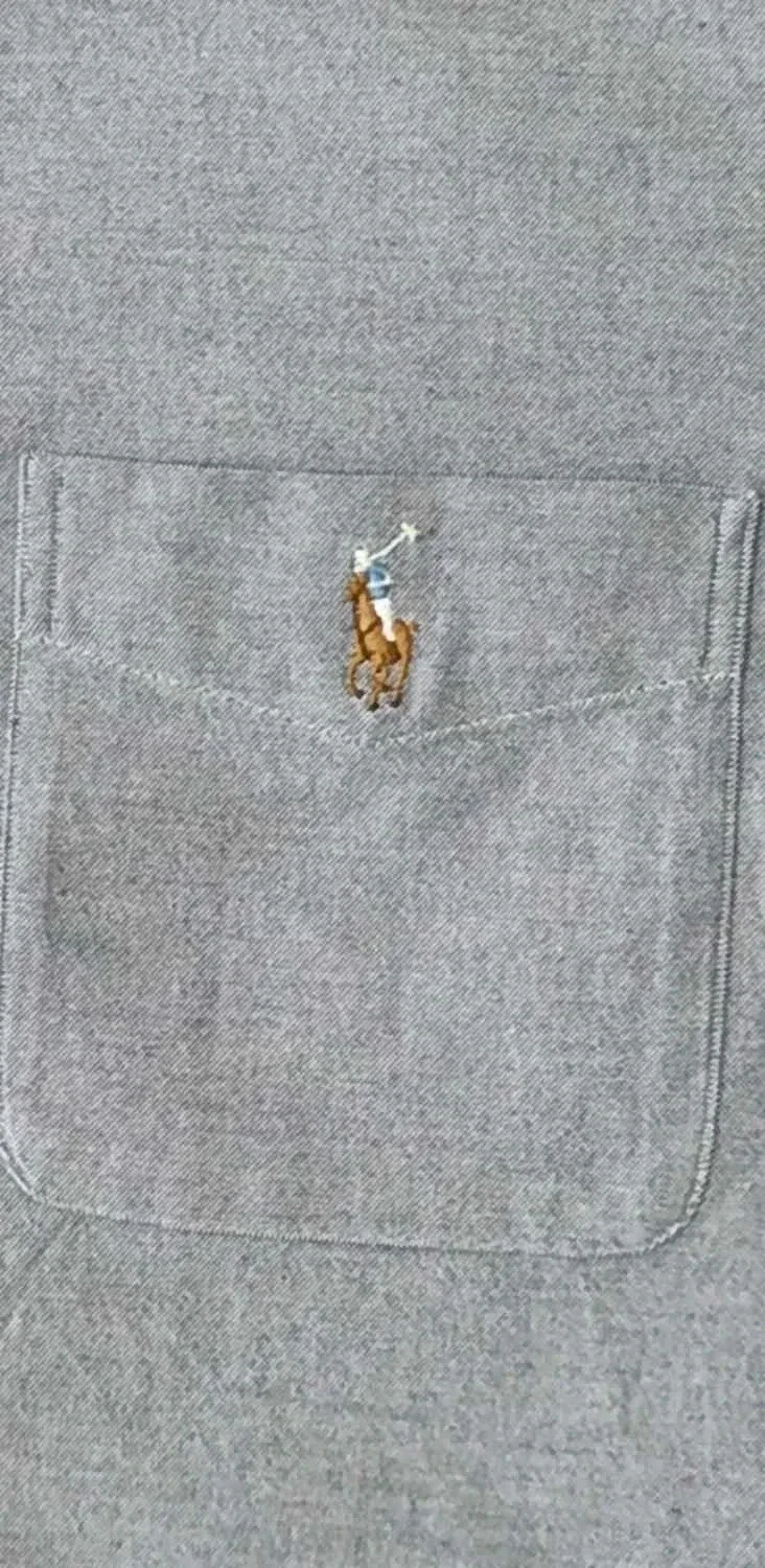 Short sleeve Ralph Lauren grey shirt Size L – photo 8